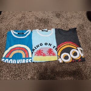 Boho T-Shirts Set Size Small